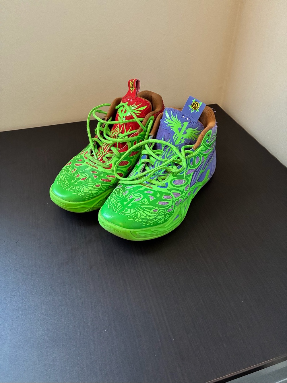 PUMA LaMelo Ball MB.03 TMNT Unisex Men’s Mid Top Sneaker Green. Size - 13